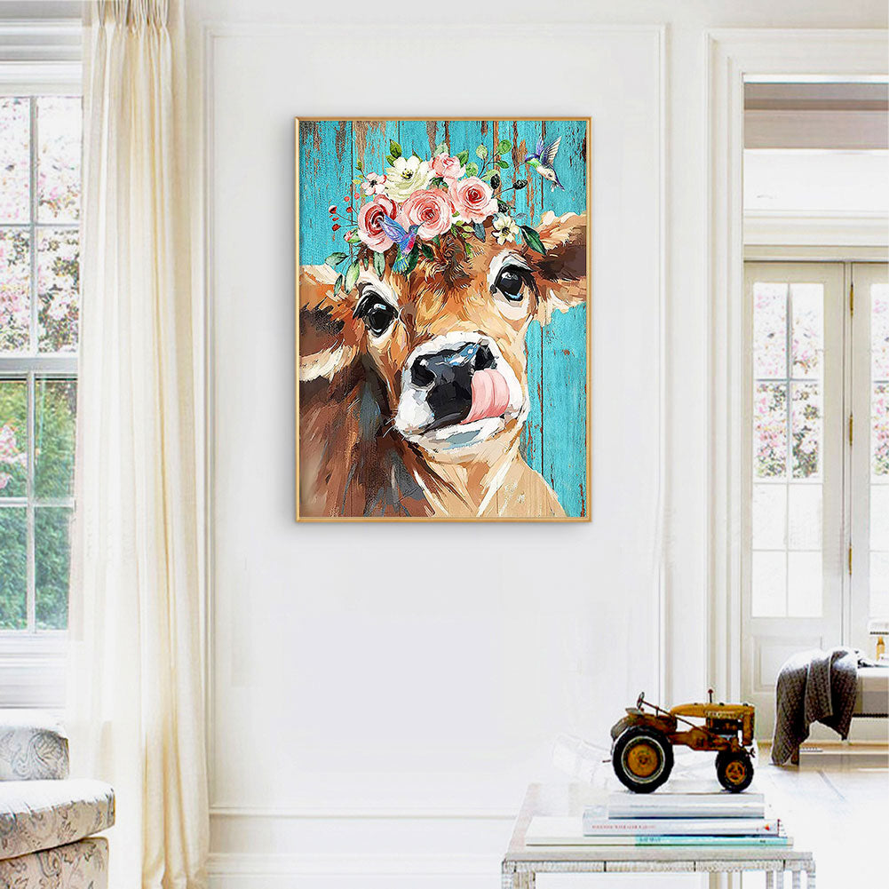 Cattle - Full Round Drill Diamond Painting 30*40CM