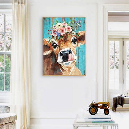 Cattle - Full Round Drill Diamond Painting 30*40CM