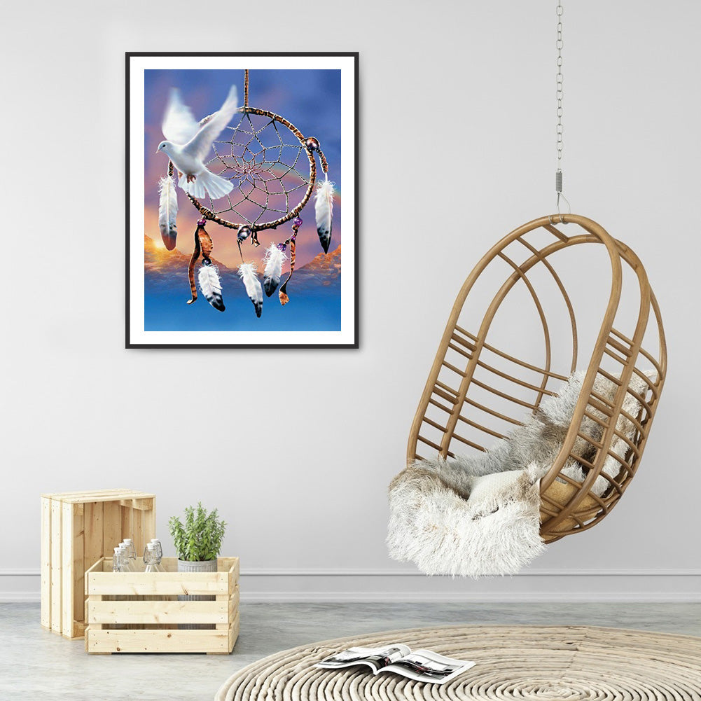 Dreamcatcher - Full Round Drill Diamond Painting 30*40CM