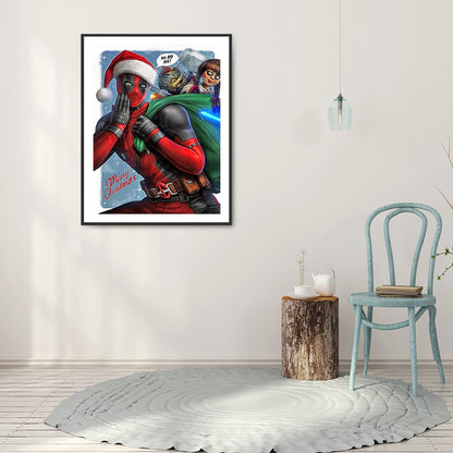 Deadpool - Full Round Drill Diamond Painting 30*40CM