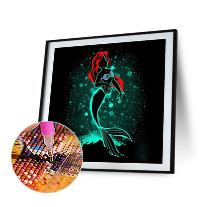 Mermaid - Full Round Drill Diamond Painting 40*40CM