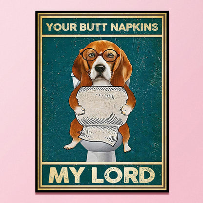 Dog On Toilet - 11CT Stamped Cross Stitch 40*55CM