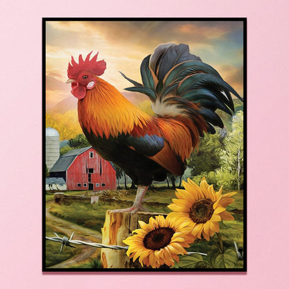 Golden Rooster Independence - 11CT Counted Cross Stitch 40*50CM