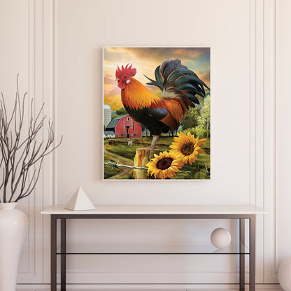 Golden Rooster Independence - 11CT Counted Cross Stitch 40*50CM