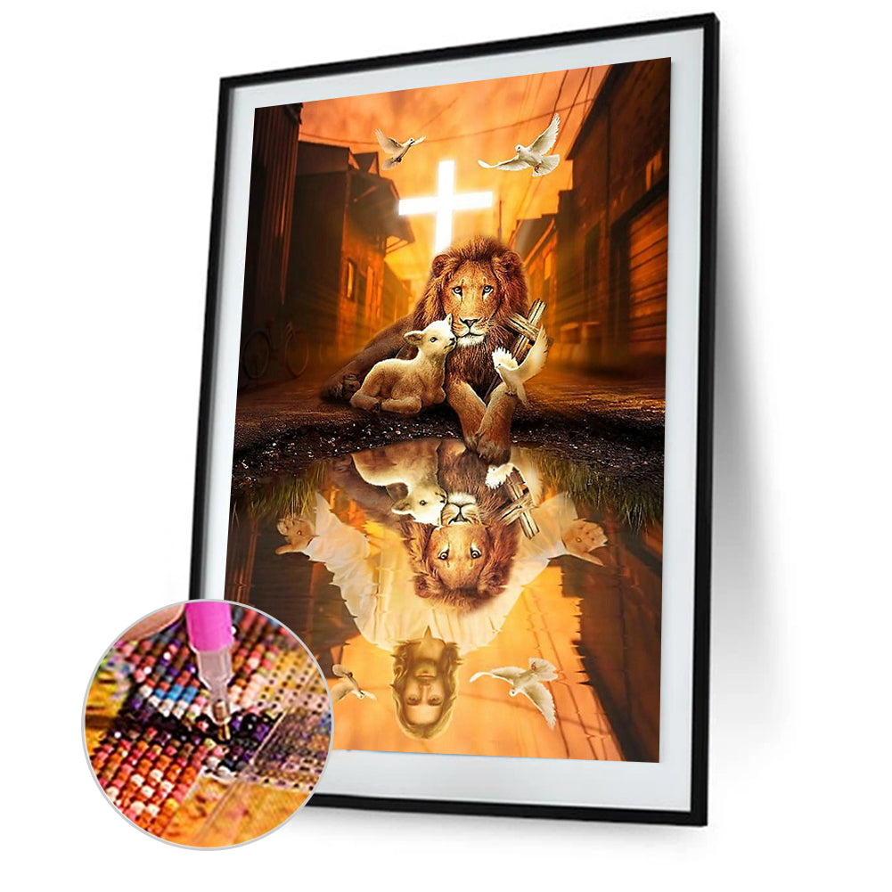 Lion - Full Square Drill Diamond Painting 30*40CM