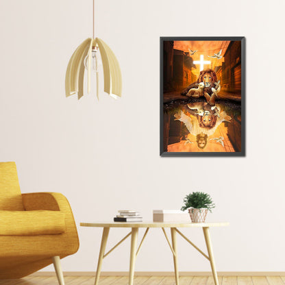 Lion - Full Square Drill Diamond Painting 30*40CM
