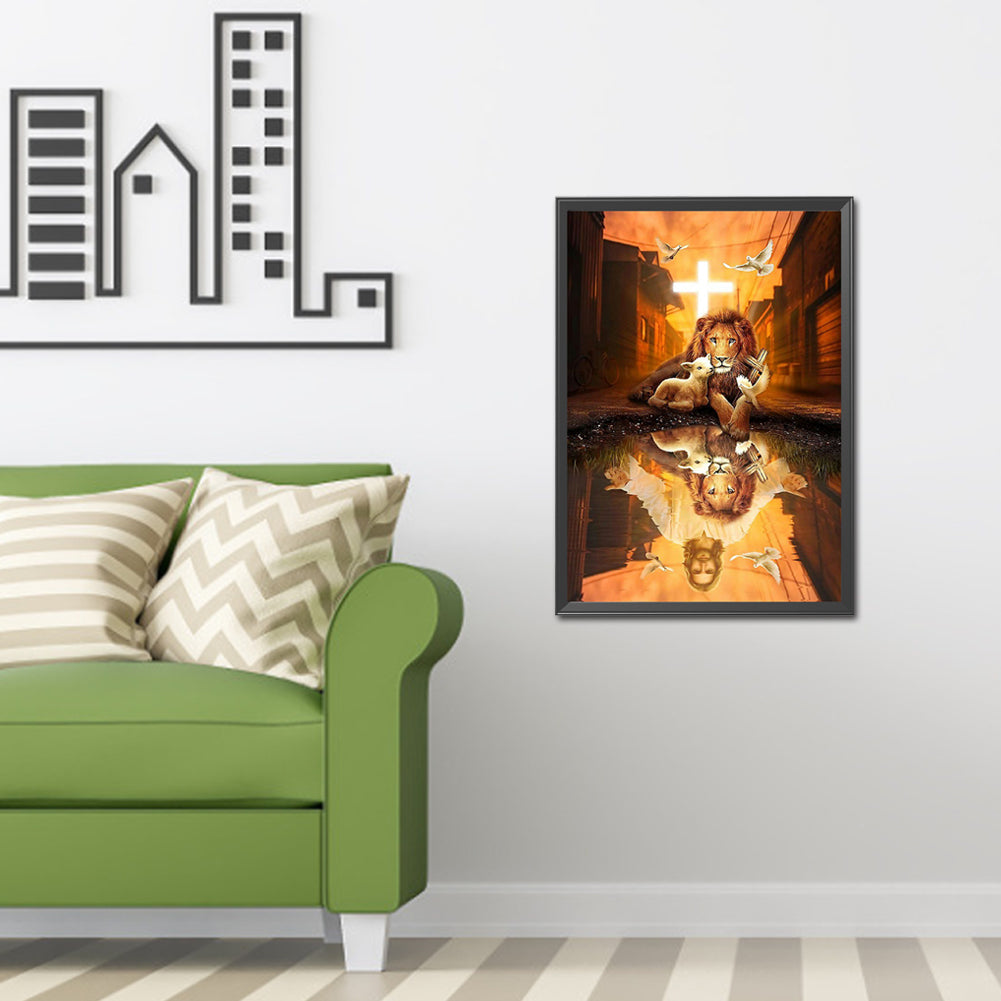 Lion - Full Square Drill Diamond Painting 30*40CM