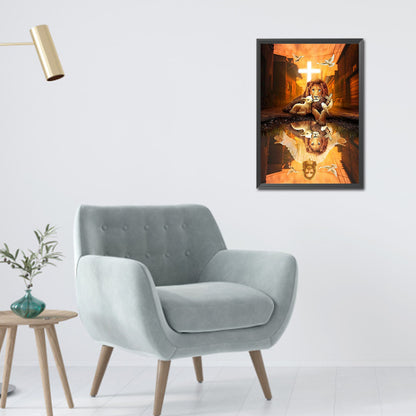 Lion - Full Square Drill Diamond Painting 30*40CM