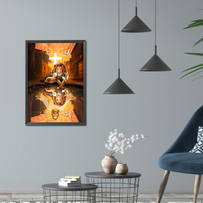 Lion - Full Square Drill Diamond Painting 30*40CM