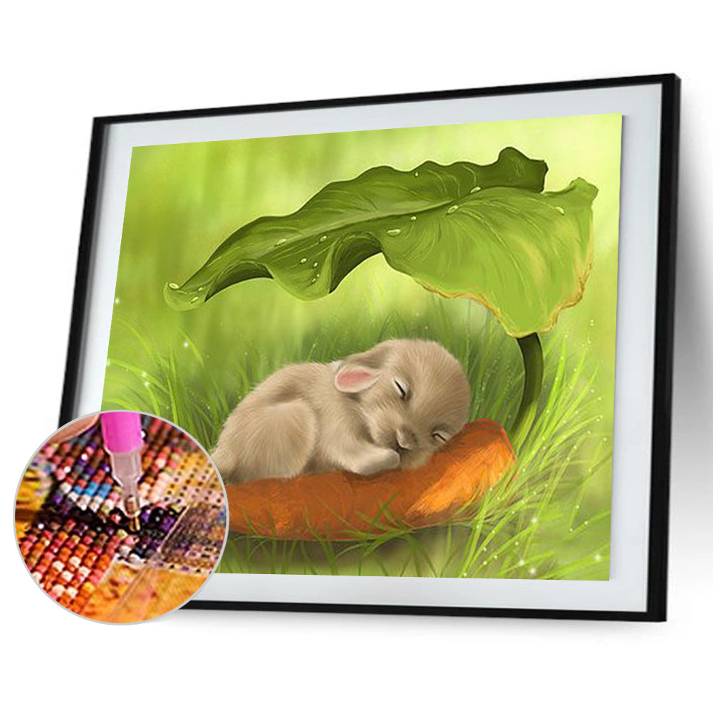 Sleeping Rabbit - Full Square Drill Diamond Painting 30*40CM