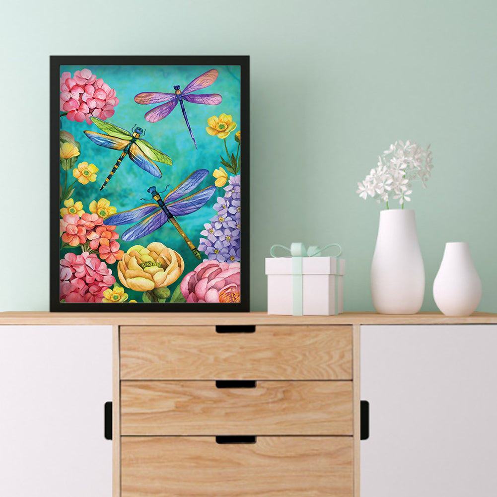 Dragonfly - Full Square Drill Diamond Painting 30X40CM