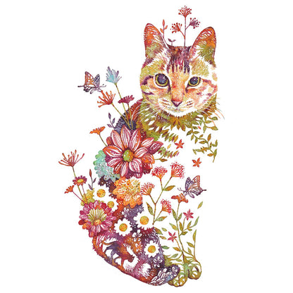 Cat - 11CT Counted Cross Stitch 40*55CM