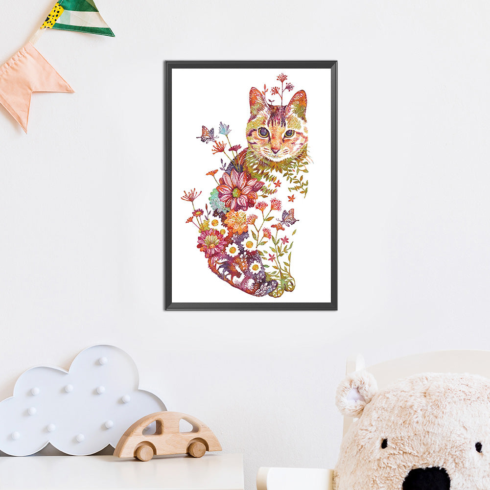 Cat - 11CT Counted Cross Stitch 40*55CM