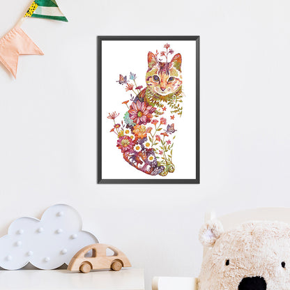 Cat - 11CT Counted Cross Stitch 40*55CM