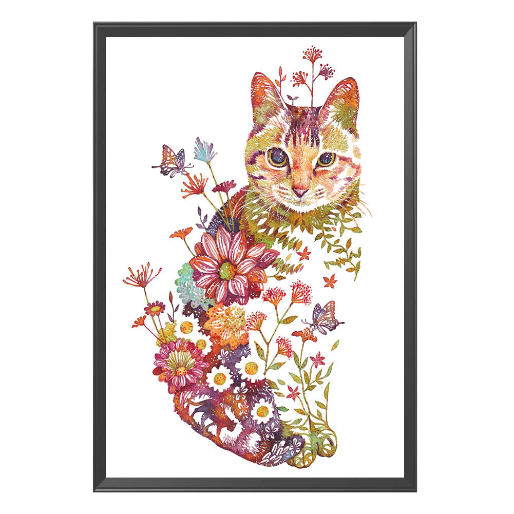 Cat - 11CT Counted Cross Stitch 40*55CM