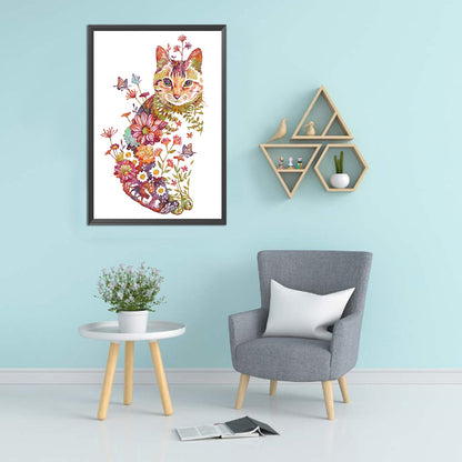 Cat - 11CT Counted Cross Stitch 40*55CM