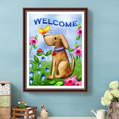 Dog - Full Square Drill Diamond Painting 30X40CM