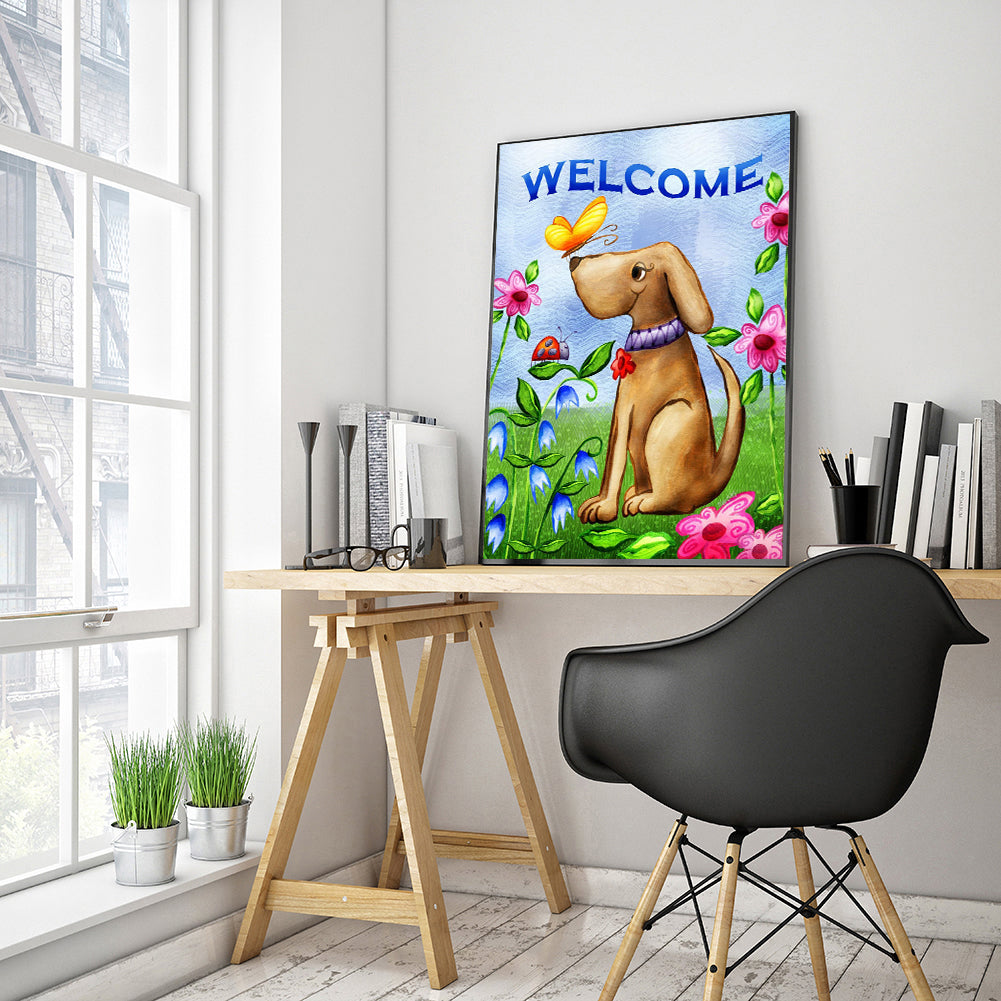 Dog - Full Square Drill Diamond Painting 30X40CM