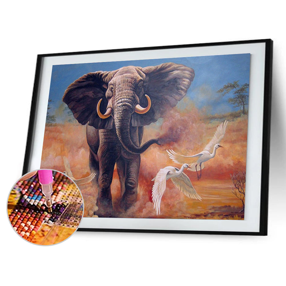 Elephant - Full Square Drill Diamond Painting 30X40CM