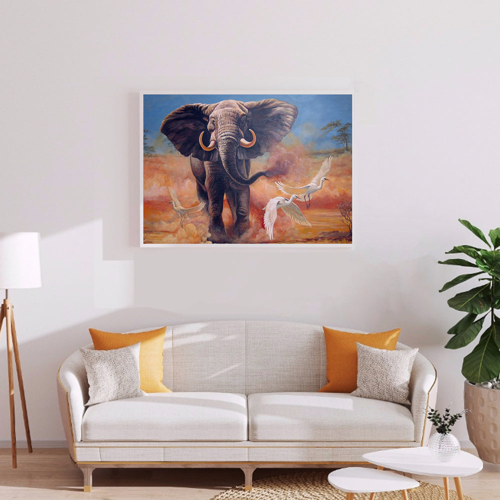 Elephant - Full Square Drill Diamond Painting 30X40CM