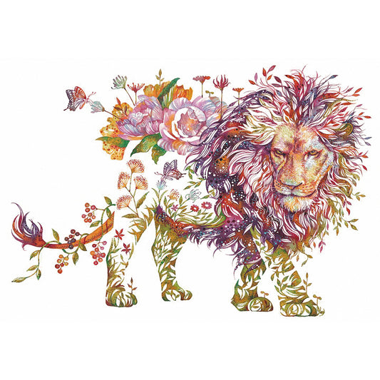 Lion - 11CT Stamped Cross Stitch 50*38CM