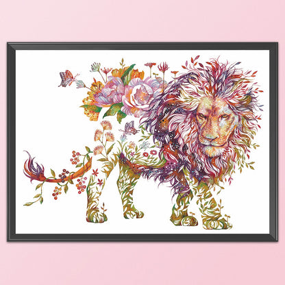 Lion - 11CT Stamped Cross Stitch 50*38CM