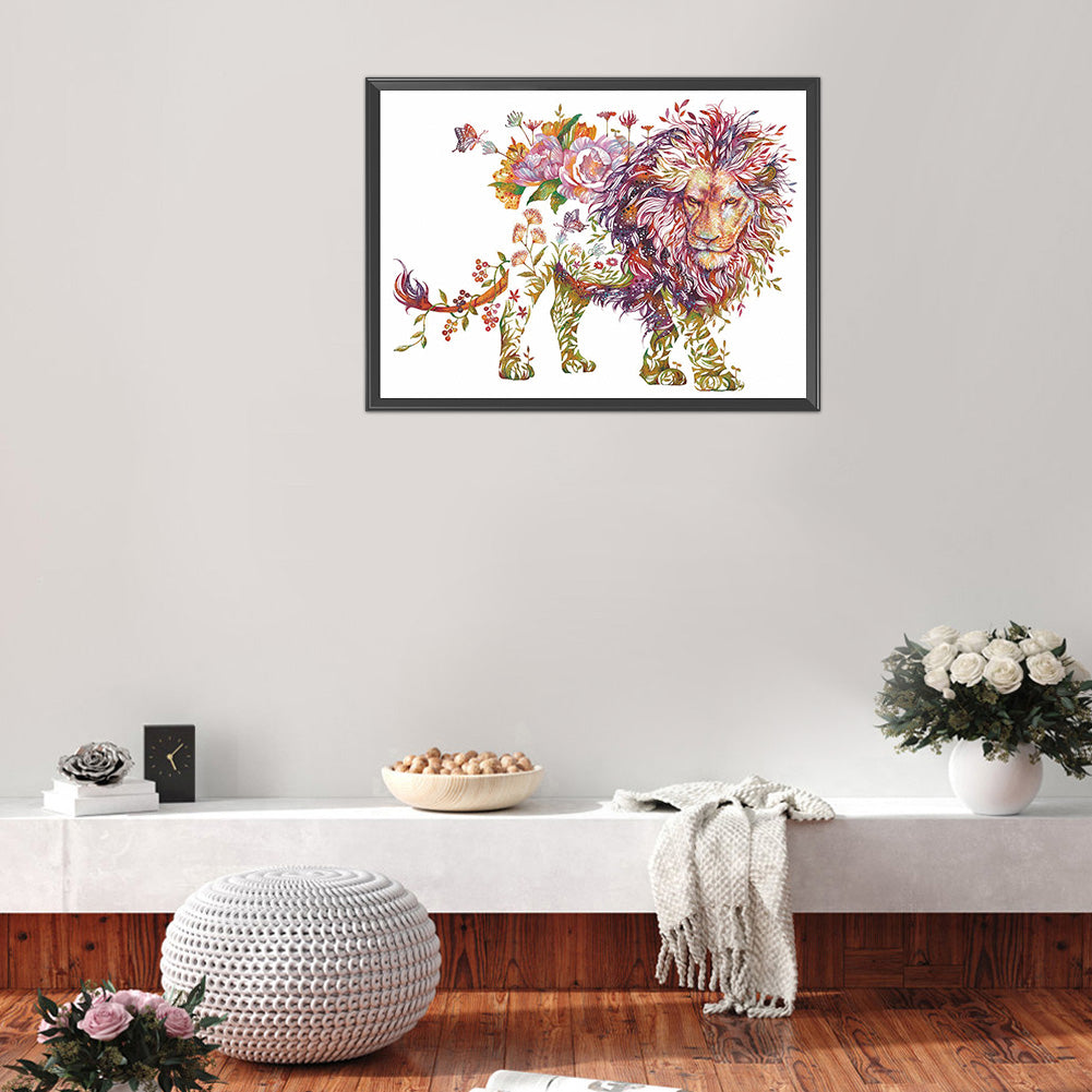 Lion - 11CT Stamped Cross Stitch 50*38CM