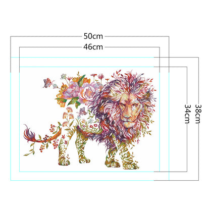 Lion - 11CT Stamped Cross Stitch 50*38CM