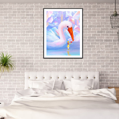 Swan - Full Round Drill Diamond Painting 30*40CM