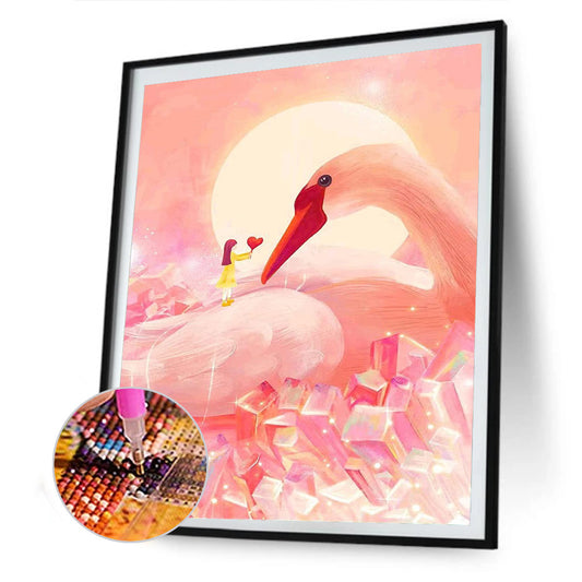 Swan - Full Round Drill Diamond Painting 30*40CM