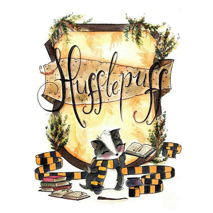 Harry Potter - Hufflepuff - 11CT Stamped Cross Stitch 30*42CM