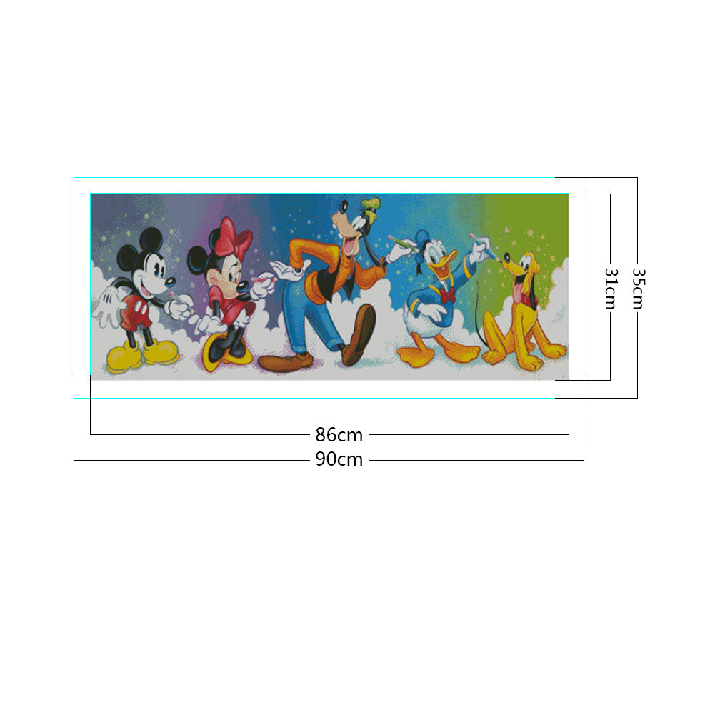 Disney - 11CT Stamped Cross Stitch 90*35CM