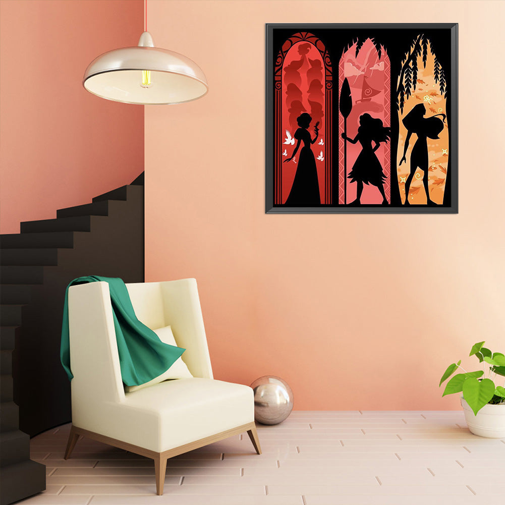 Silhouette - 11CT Stamped Cross Stitch 50*50CM