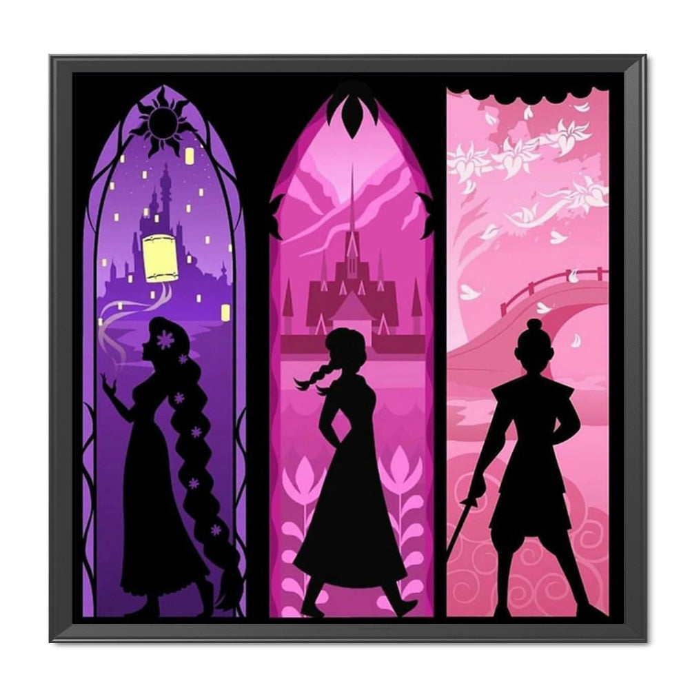 Silhouette - 11CT Stamped Cross Stitch 50*50CM