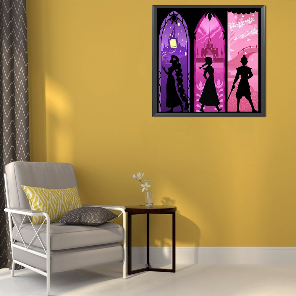 Silhouette - 11CT Stamped Cross Stitch 50*50CM