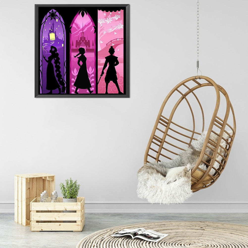 Silhouette - 11CT Stamped Cross Stitch 50*50CM