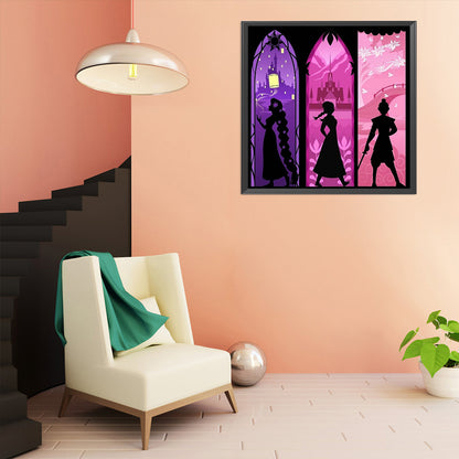 Silhouette - 11CT Stamped Cross Stitch 50*50CM