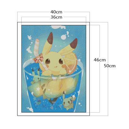 Pokemon - 11CT Stamped Cross Stitch 40*50CM