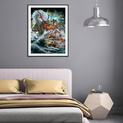 Dragon Siren - Full Round Drill Diamond Painting 30*40CM