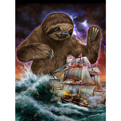 Sloth Siren - Full Round Drill Diamond Painting 30*40CM