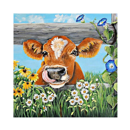 Cows - Full Round Drill Diamond Painting 30*30CM