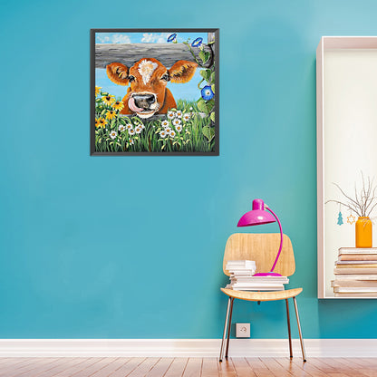 Cows - Full Round Drill Diamond Painting 30*30CM