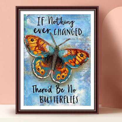 Butterfly - Full Square Drill Diamond Painting 30*40CM
