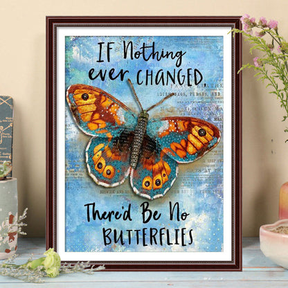 Butterfly - Full Square Drill Diamond Painting 30*40CM