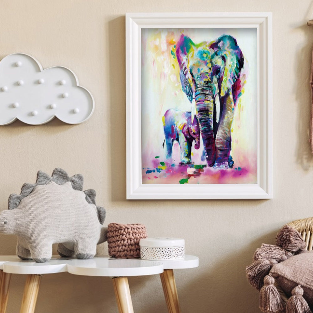 Elephant - Full Square Drill Diamond Painting 30X40CM