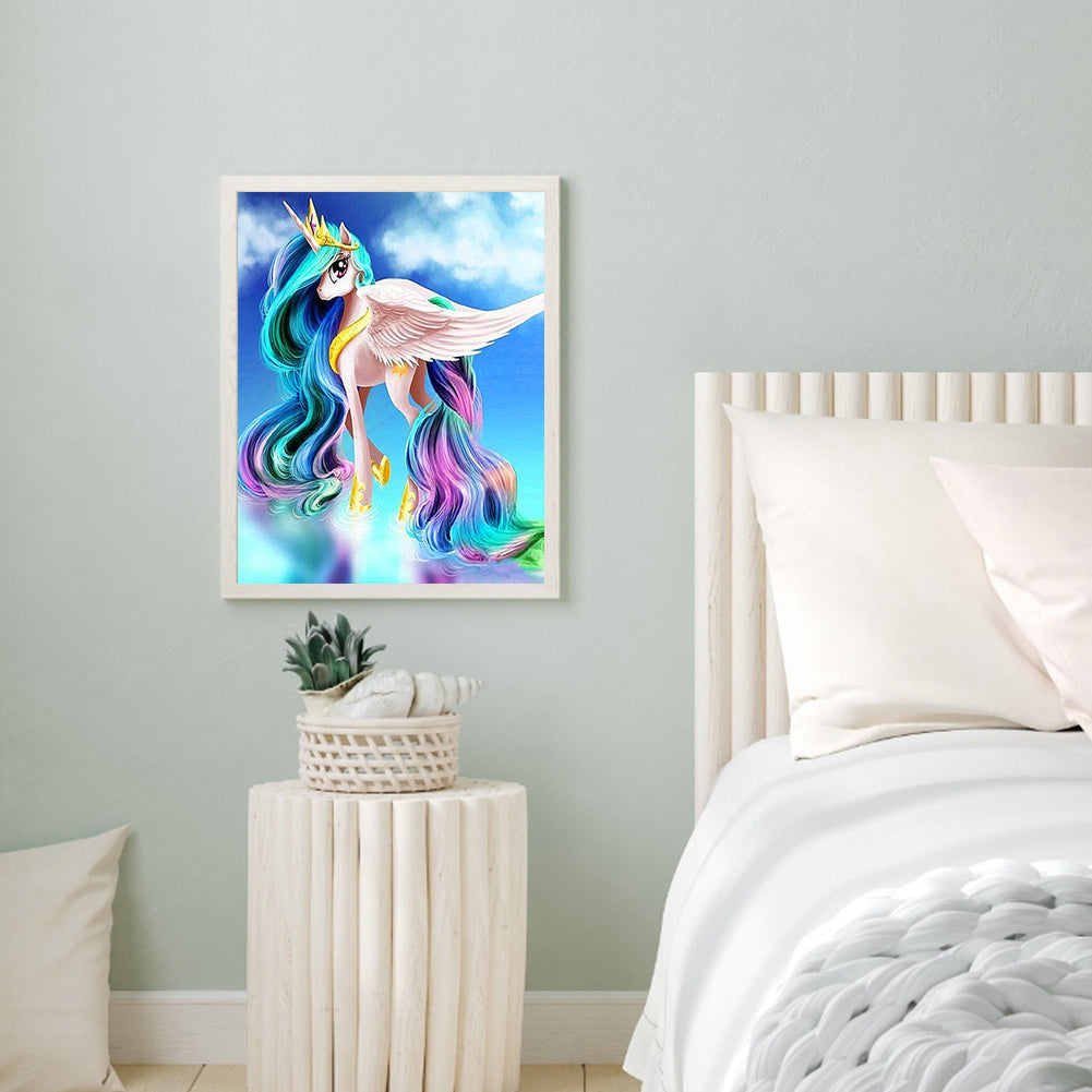 Rainbow Horse - Full Square Drill Diamond Painting 30*40CM