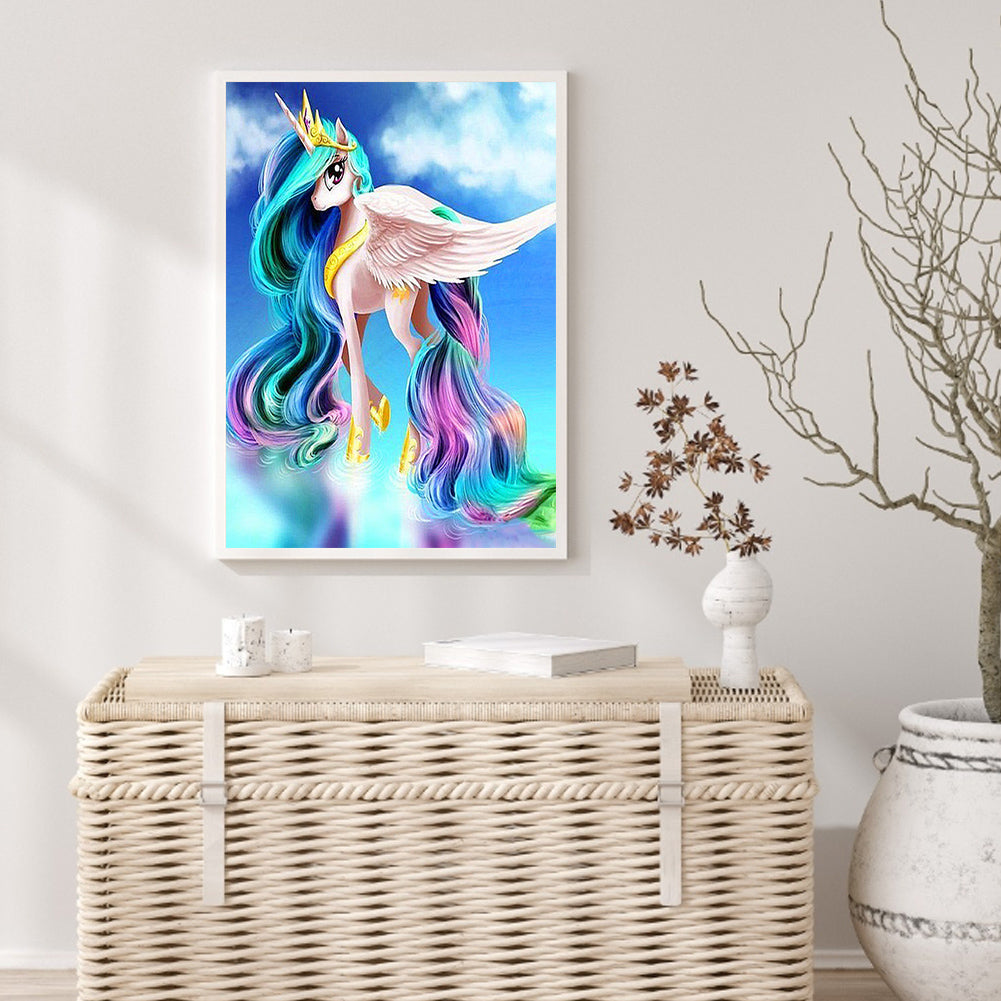 Rainbow Horse - Full Square Drill Diamond Painting 30*40CM