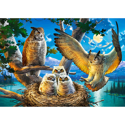 Owl House - Full Square Drill Diamond Painting 30*40CM