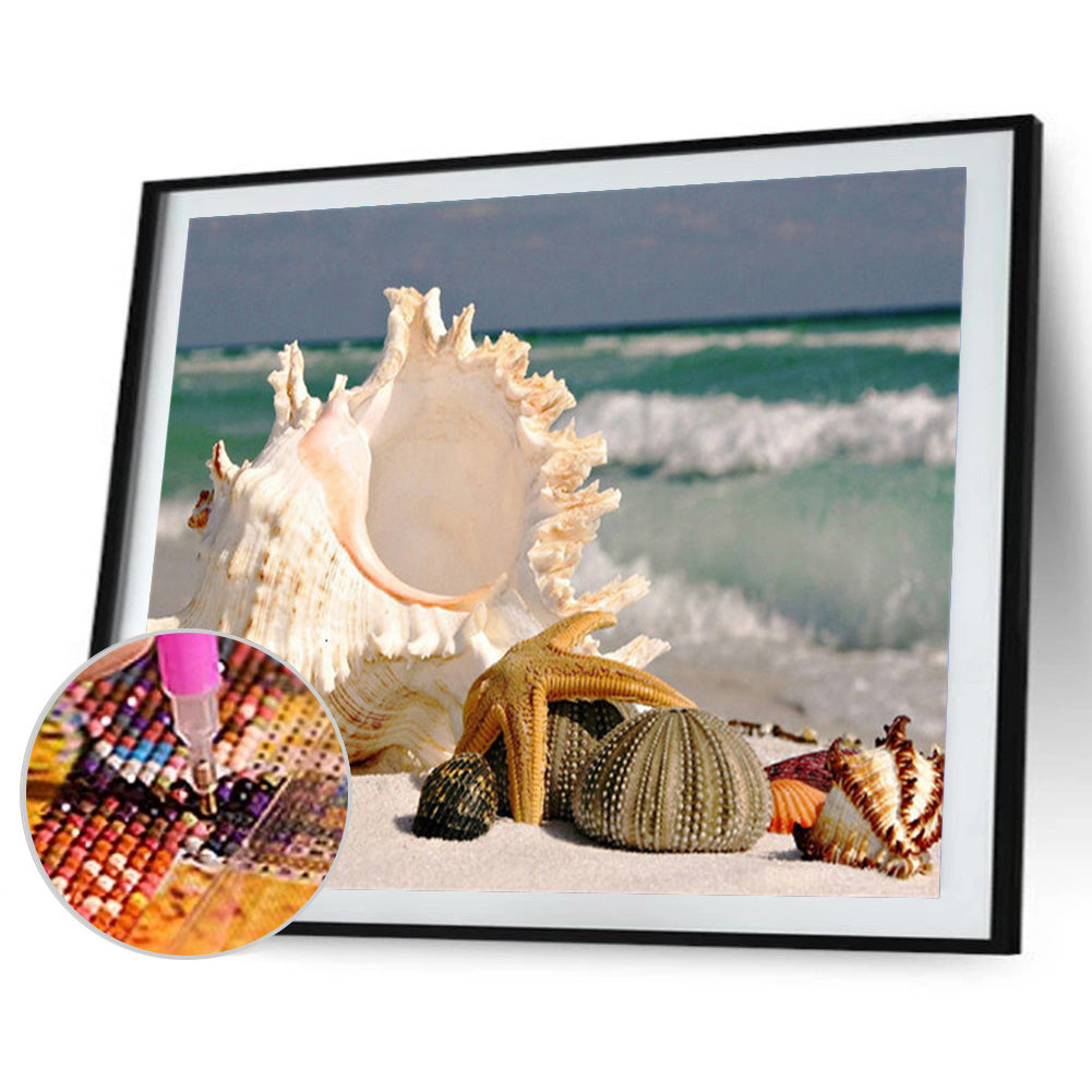 Sea ??Shells - Full Round Drill Diamond Painting 40*30CM