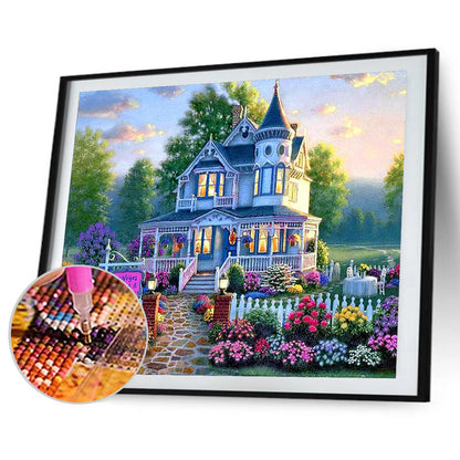 Castle - Full Round Drill Diamond Painting 40*40CM